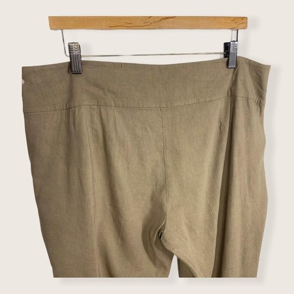 Eileen Fisher Linen Blend Pull On Tapered Pants Size 18 - Picture 5 of 13